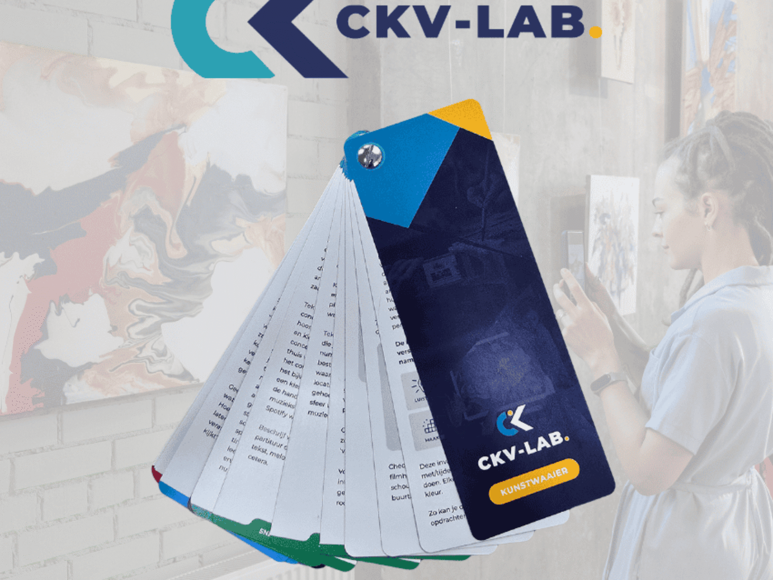 Afbeelding van een kunstwaaier voor het vak CKV.